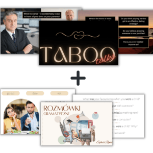 Zestaw: Taboo Talks + Rozmówki gramatyczne