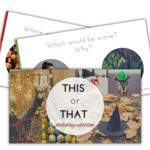 This or that (holiday edition)